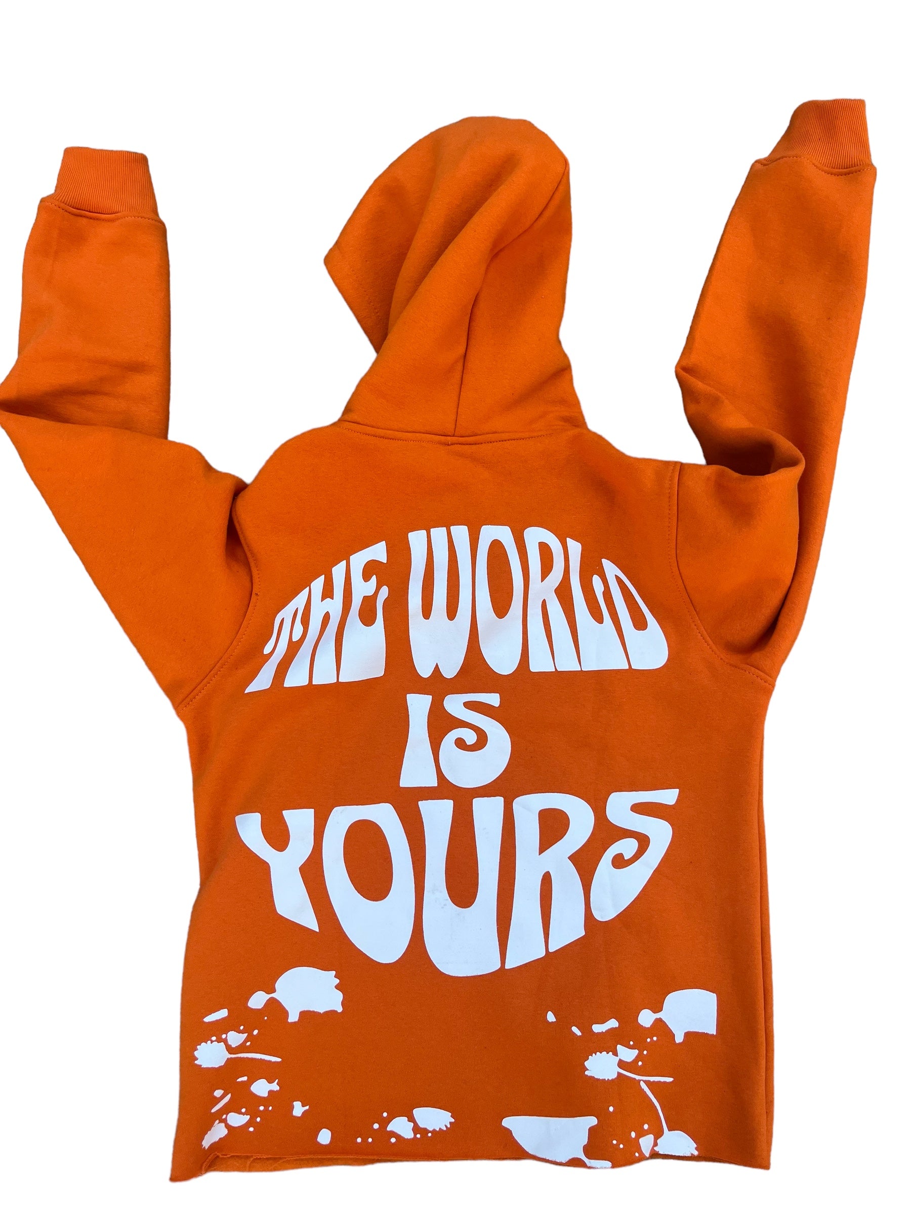 The World Is Yours Groovy Sweatsuit- Orange