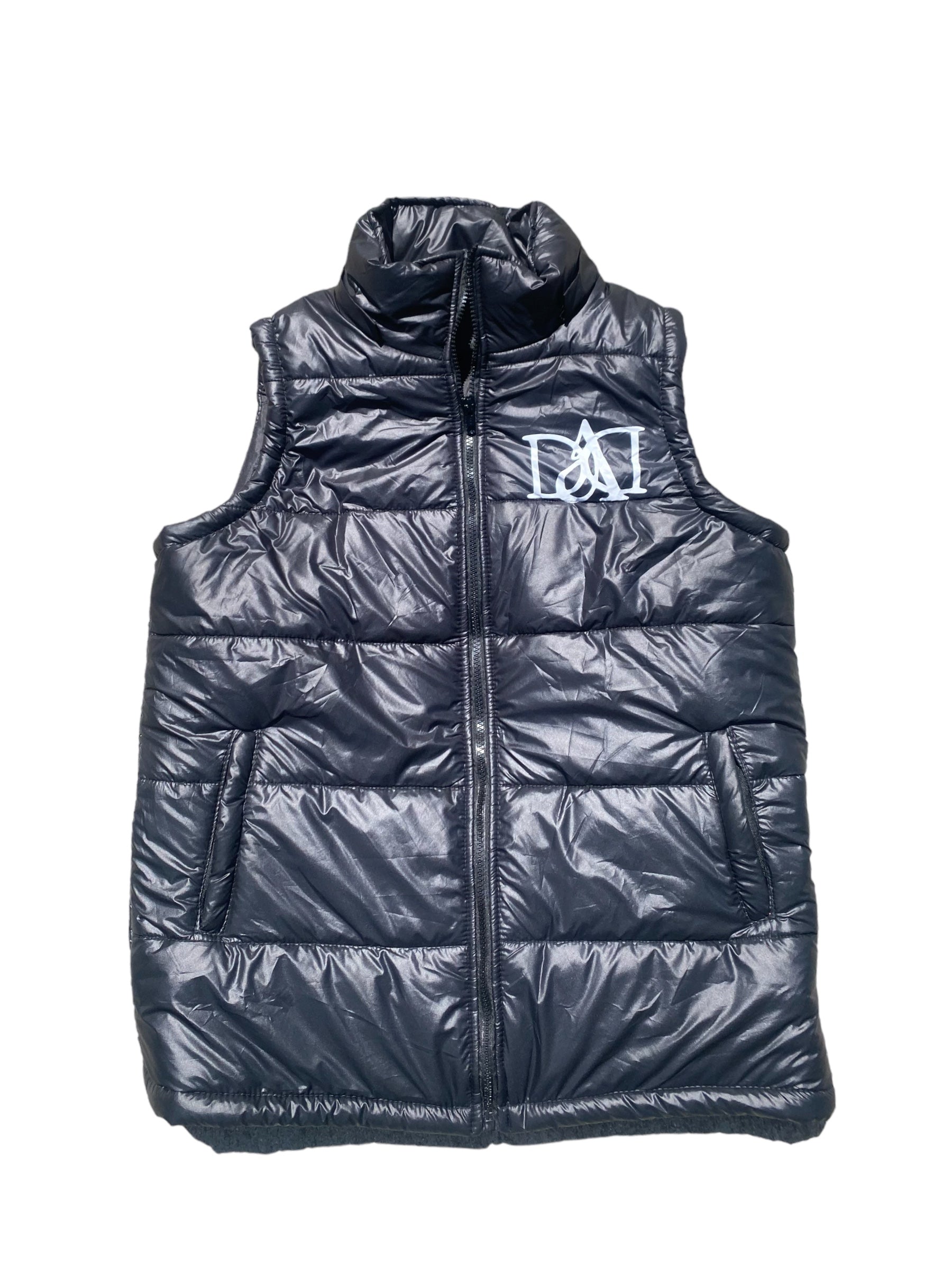 Paw Puffer Vest - Black